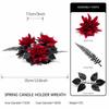 Artificial Floral Wreath Natural Colors Simulation Floral Wreath Decorative Flowers Wreath Mold-Resistant Nordic Candle Holder