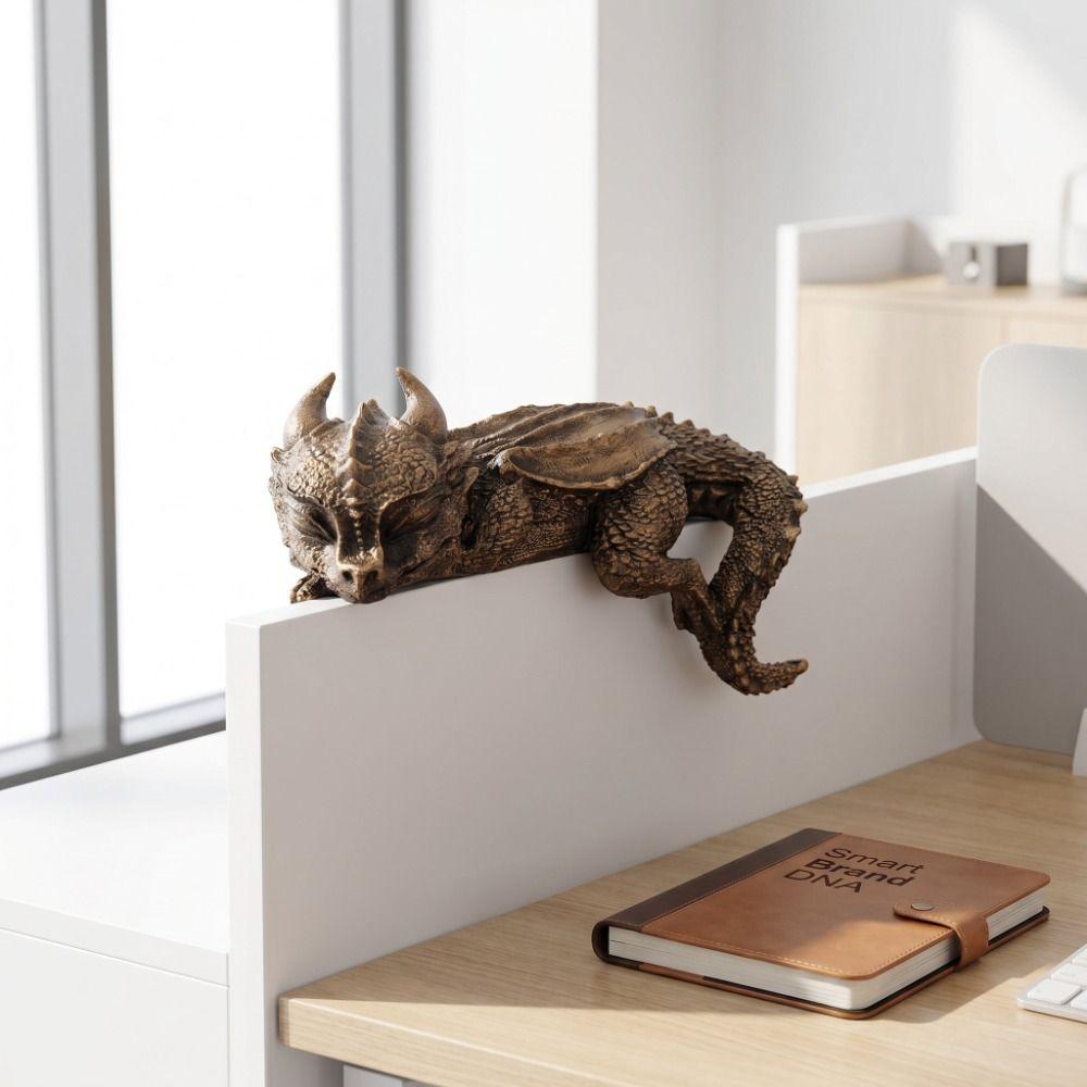 Western Fantasy Dragon Sculpture Decoration Bookshelf Ornaments Dragon Statue  Home Decor
