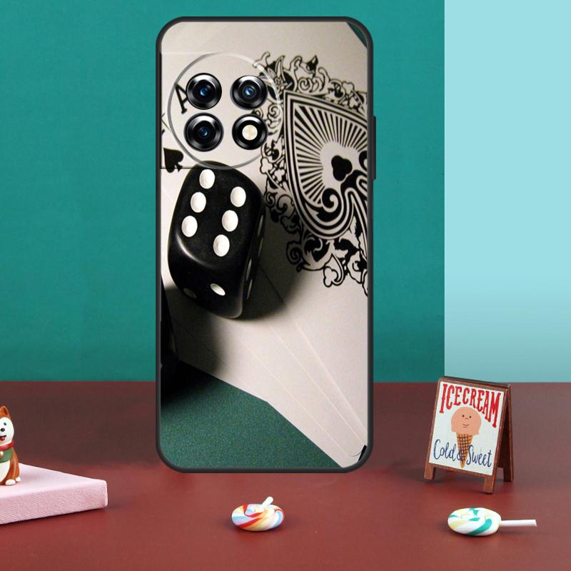 

Poker Playing Cards Case For OnePlus 13T 10T 8T 10R 12R 13R 15 13 12 11 10 9 Nord 5 CE 2 3 4 Lite N20 N30 Cover OnePlus 10Pro