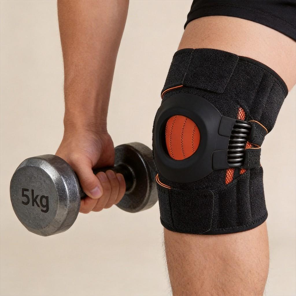 Generic Sports Knee Pads With Breathable Silicone And Nonslip Support For Running And Cycling