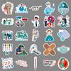 50 Doctor Occupation Graffiti Stickers Personalized Creative Decorative Water Cup Mobile Phone Case Computer Suitcase Stickers