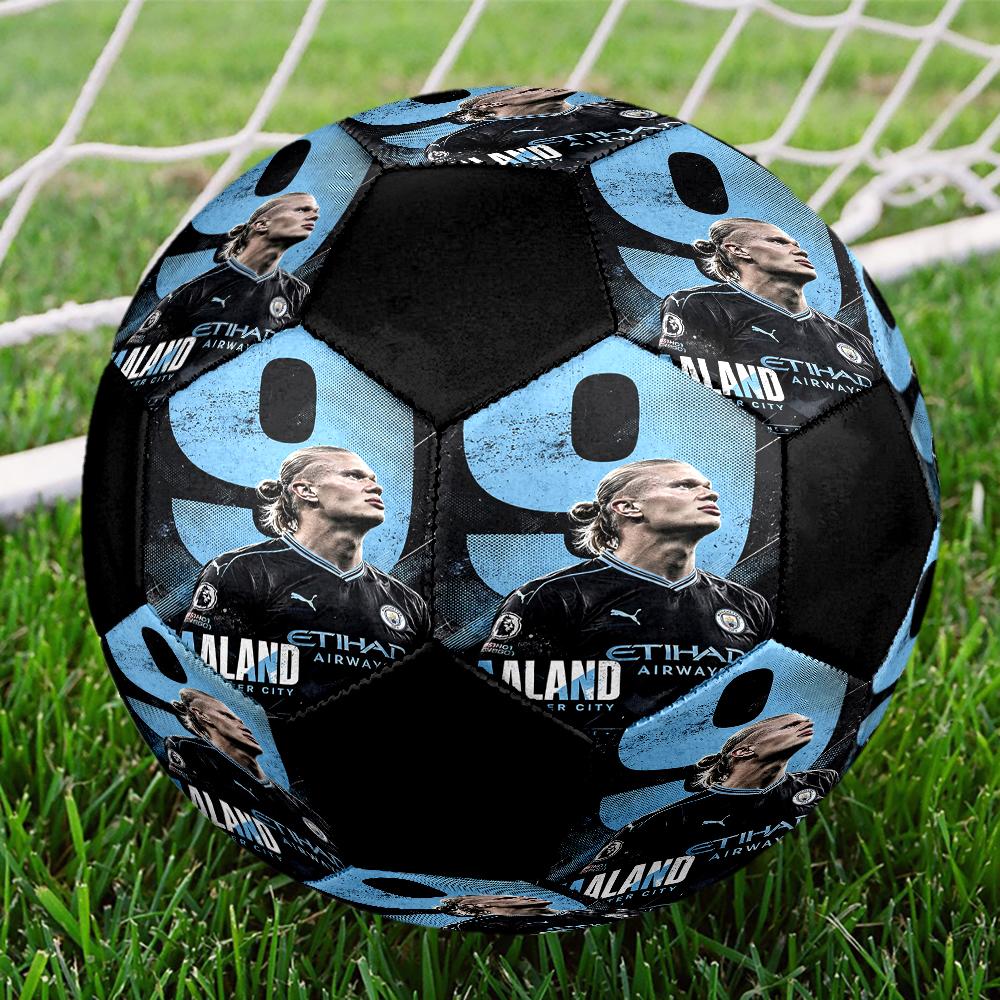 Ballon de Football Taille 5 Thème Manchester City, Convient aux Matchs Intérieurs et Extérieurs, un Cadeau Convient à Tous.