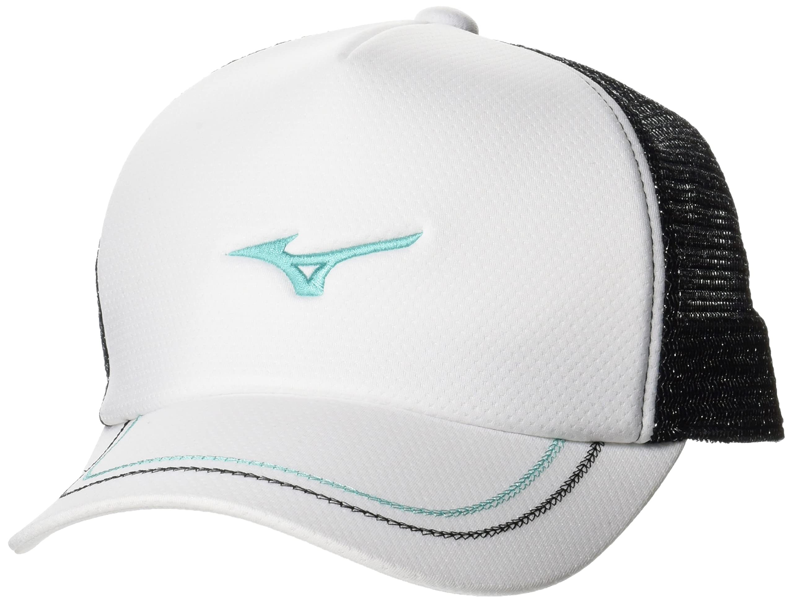 

Mizuno Tennis for Club Activities and Practice Cap, 62JW8001, White/Turquoise, 56.0-60.0 cm, Unisex,