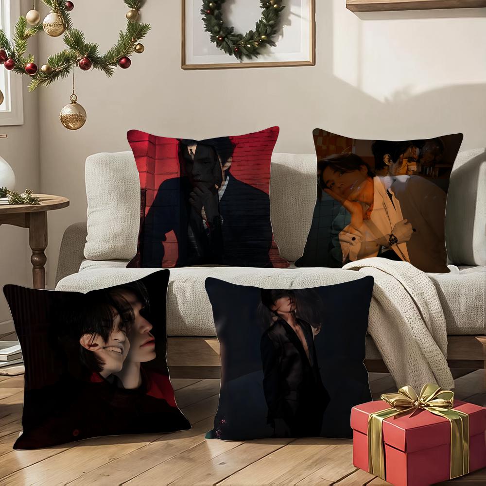 Lee Dongwook Actor Cushion Cover Pattern Printed Pillowcase For Living Room Sofa Cushion Cover & Bedroom Decor