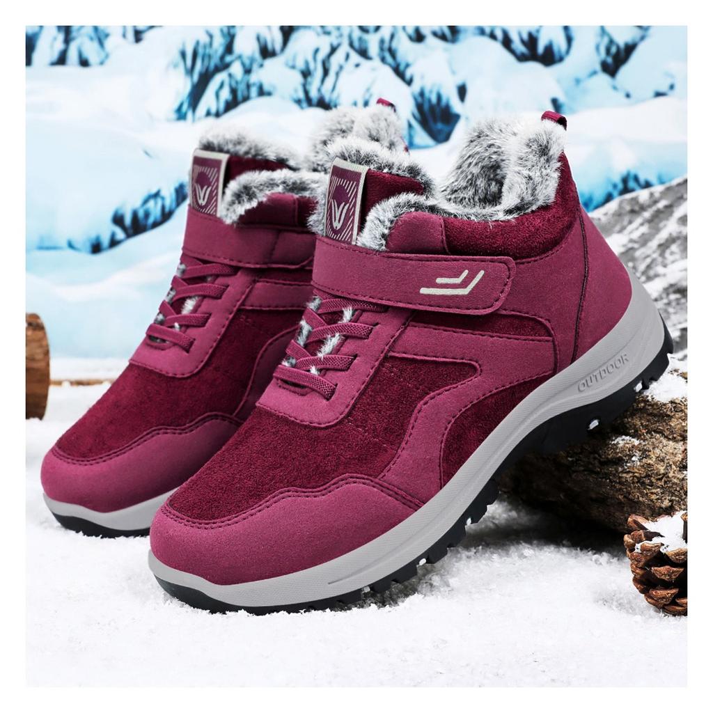 Cotton Shoes for Women, Snow Boots, Thick Soled Warm Shoes, Versatile Cotton Boots for Children, Comfortable Shoes for One Foot