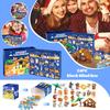 New Year Advent Calendar - Christmas Countdown Calendar With 24 Building Block Toys