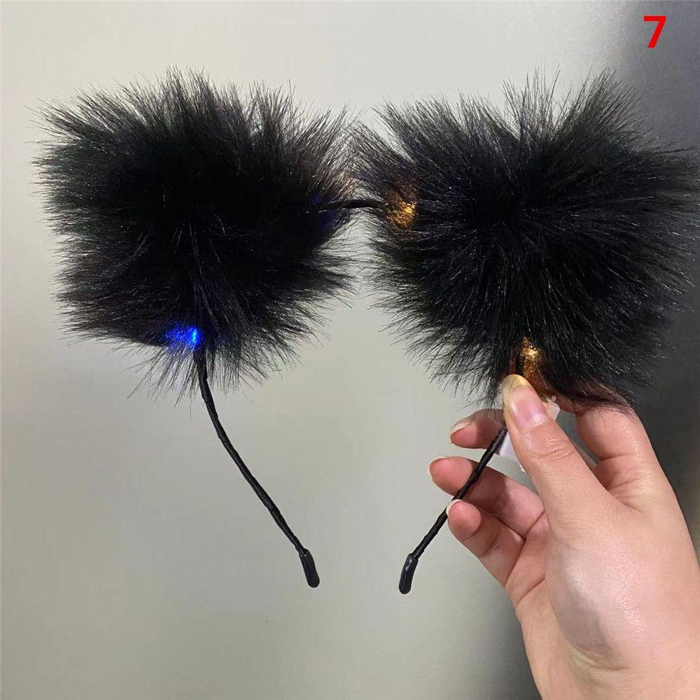 Plush Furry Masquerade Cosplay Headwear Fancy Dress Hairband Hair Accessories Cat Ear Headband