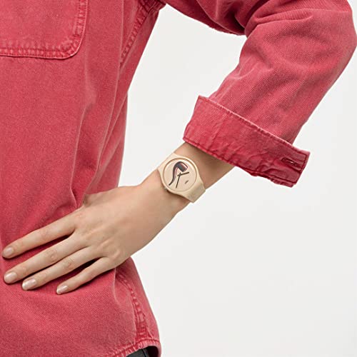 Swatch LA TRAHISON DES IMAGES BY RENE MAGRITTE SWATCH ART JOURNEY 2023 SO29Z124 Beige Watch