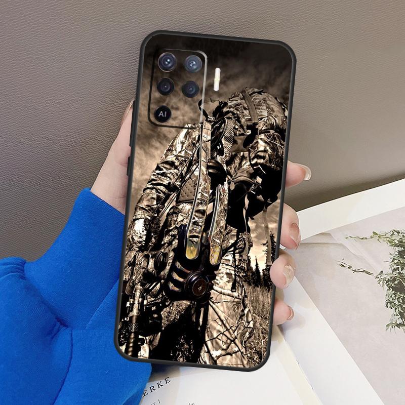 Hunting Animal and Fishing Man Case For Oppo A76 A16 A96 A17 A18 A60 A80 A40 A38 A58 A78 A98 A94 A74 A54 A15 A57 A77 A5 Pro