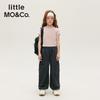 little MO&Co. Kids' Cotton Straight-Leg Cargo Pants