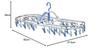 CB Japan Laundry Drying Rack, Blue x Light Blue, Aluminum Frame, 48 Pinch, Hanger, for Bulk Drying, Freestanding Hooks, Kogure x Laundry Teacher