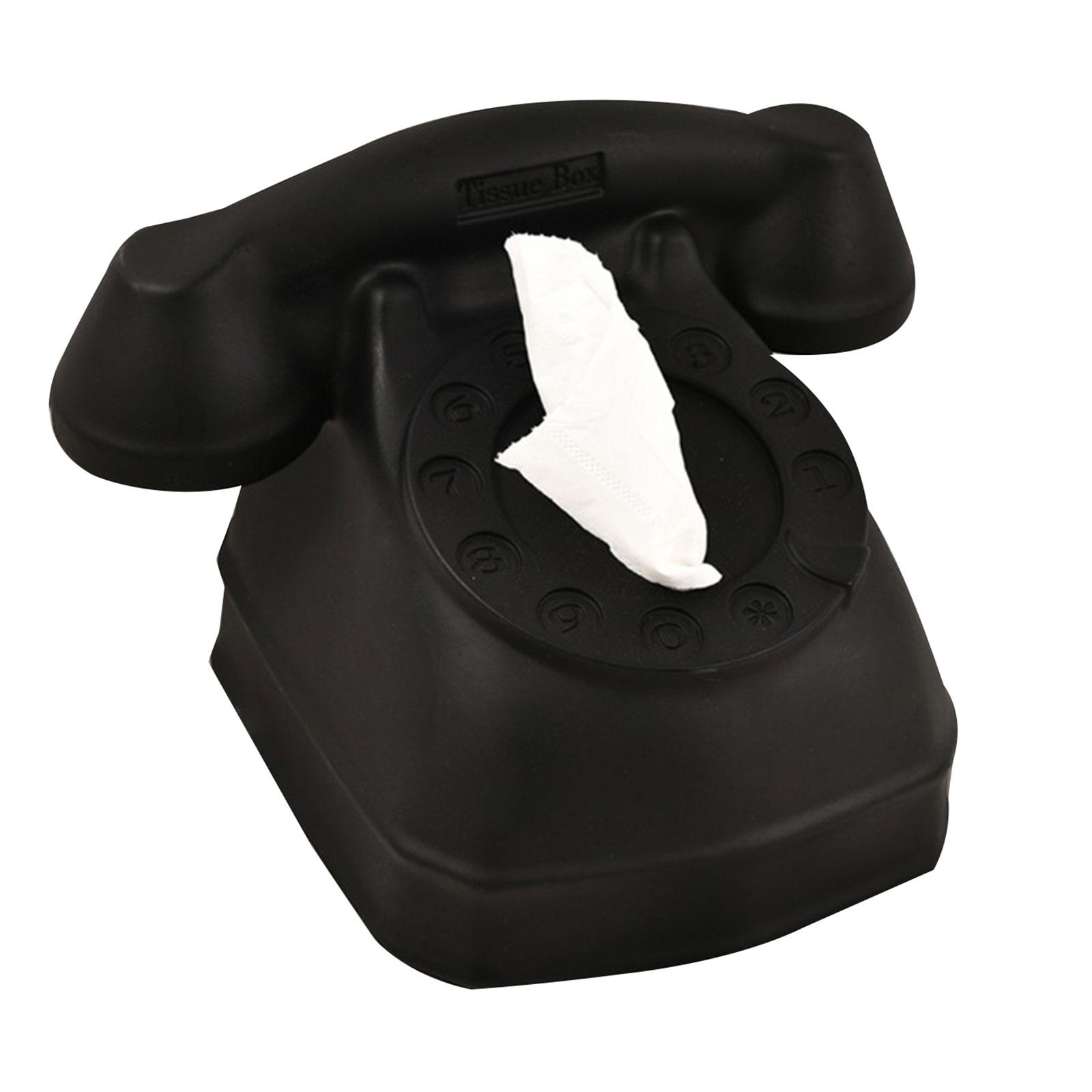 

Коробка для салфеток в форме телефона. Стильная коробка для салфеток в форме телефона. Диспенсер для бумаги для универсального домашнего использования. чёрный