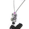 NOA [H8991] - Designer Necklace 'Carmen' Purple Gray Green