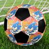 Soccer Ball Colorful Machine Stitched PVC Size 5 Team Training Competition Ready Durable High-Bounce Cool Sports Gift