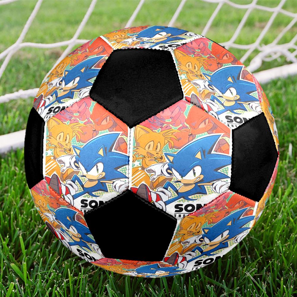 Soccer Ball Colorful Machine Stitched PVC Size 5 Team Training Competition Ready Durable High-Bounce Cool Sports Gift