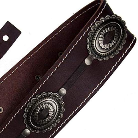 Richter Straps Motorhead Silver Guitar Strap #1567 Brown/Old