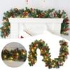 1.8/2.7M Festival Decoration Rattan Festival Garland Red Berrys Branches Stylish DIY Wreath Party Decoration Home Wall Door