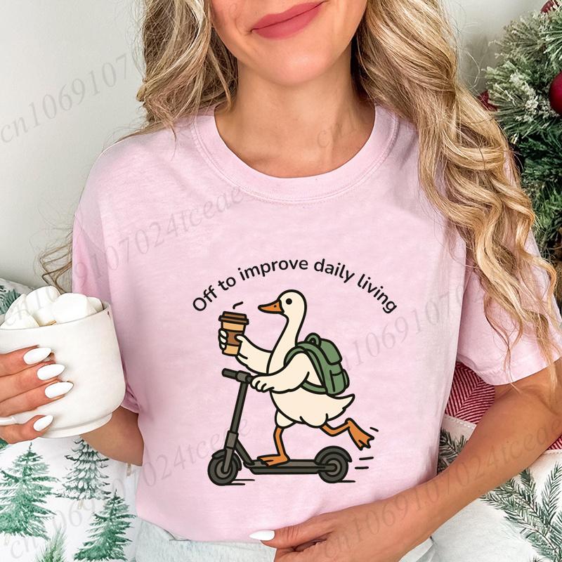 Occupational Therapy Goose Shirt,Off To Improve Daily Living Tee,Mental Health T-Shirts,Fashion Creative Design T Shirt Tops