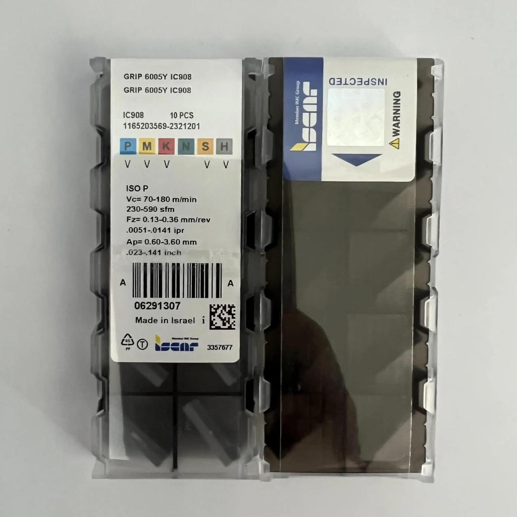 ISCAR / GRIP6005Y IC908/Industrial Indexable Carbide Inserts 10 PCS