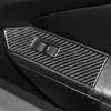 For Ford Mustang 2009-2013 Accessories Carbon Fiber Window Lift Switch Control Panel Trim Cover Car Interior Decoration Sticker