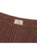 KIRSH Texture Pattern Knit Long Skirt [Brown]