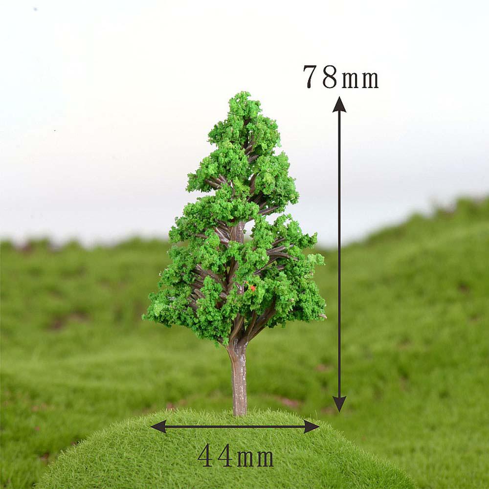 Plastic Mini Simulation Trees Kawaii Willow Sakura Mini Home Decoration Garden Microlandscape Miniatures Figurines