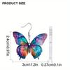 Colorful Butterfly Earrings - Lightweight Acrylic for Spring/summer Style, Perfect Holiday Gift.