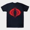 Men Black Print T-shirt Cobra No-Cut Transfer Paper Print Cotton Tshirt
