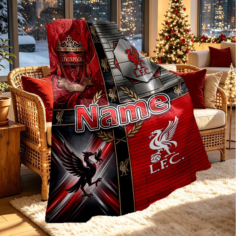 Custom Name Personalized LFC Print Blanket, Home Decor, Bedroom, Sofa, Camping, Couch, Gifts for Birthday Christmas