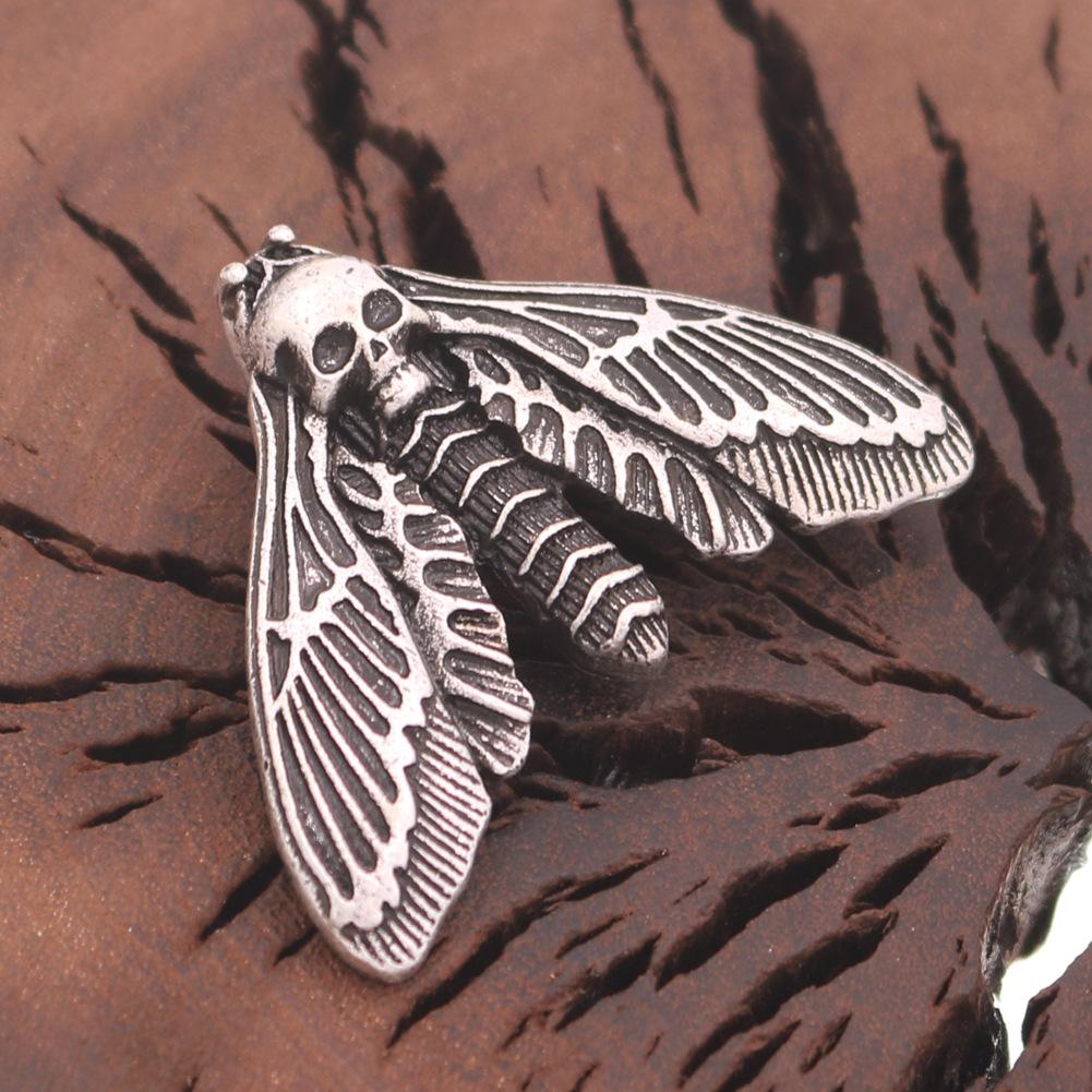 Hot Sale Butterfly Zinc Alloy Pendant Moth Of Death Skull Brooch Women'S Personality Accessories