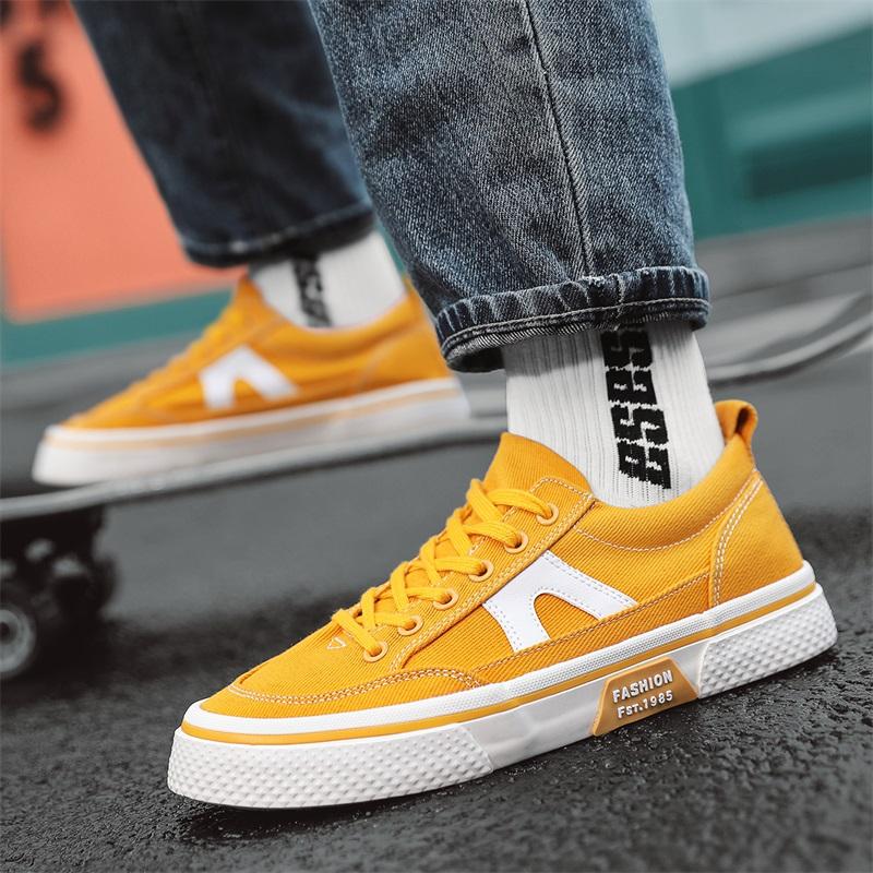 Men's Casual Canvas Shoe Tennis Trainers Running Sport Shoes Male Skate Flats Versatile Simple Design Soft Walking Sneaker 39-44