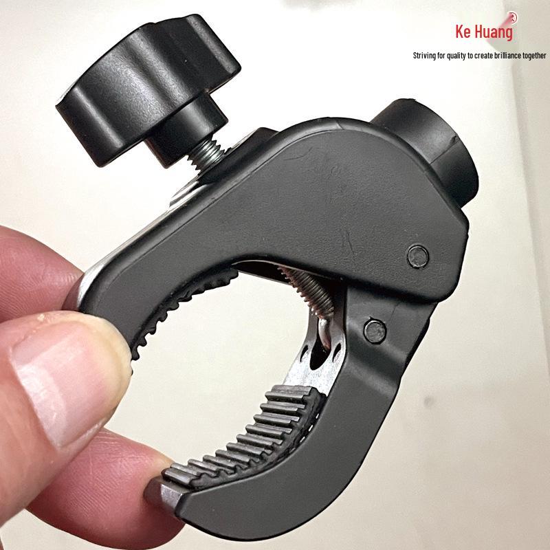 Multi-Camera Mount Clamp for Photography & Live Streaming - Strong, External Stand Accessories 1/4 Internal Thread Pipe Clamp