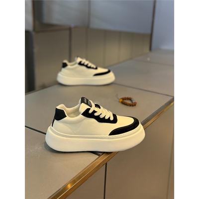 Lässige trendige Schuhe tägliche Schnür-Plateau-Low-Top-Schuhe Herbst dnh