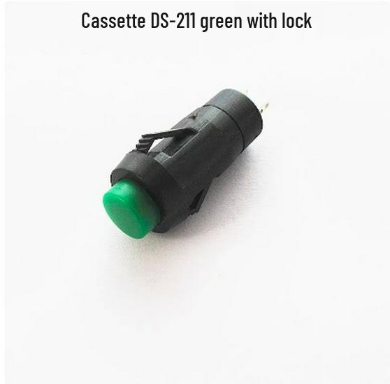 Round Red/Green Button Switch with Locking, Non-Locking & Self-Reset, 10mm Hole (DS-211/213)