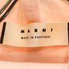 Marni No Sleeve Frill Ribbon Shirt Pink Women Used