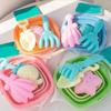 4pcs/Set Parent-Child Folding Bucket Beach Toys With Bucket Summer Beach Toys  Fun