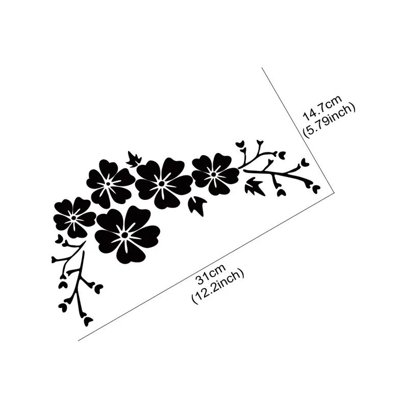Car Sticker Blossom Flower Clusters Vinyl Decal Self-adhesive Waterproof Car Body Door Window Auto Exterior Decor Accessories