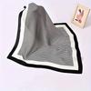 Houndstooth Bandana Casual Imitation Silk Neckerchief Head Wrap Bag Handle Charm Holiday Accessory Gift For Mother's Day