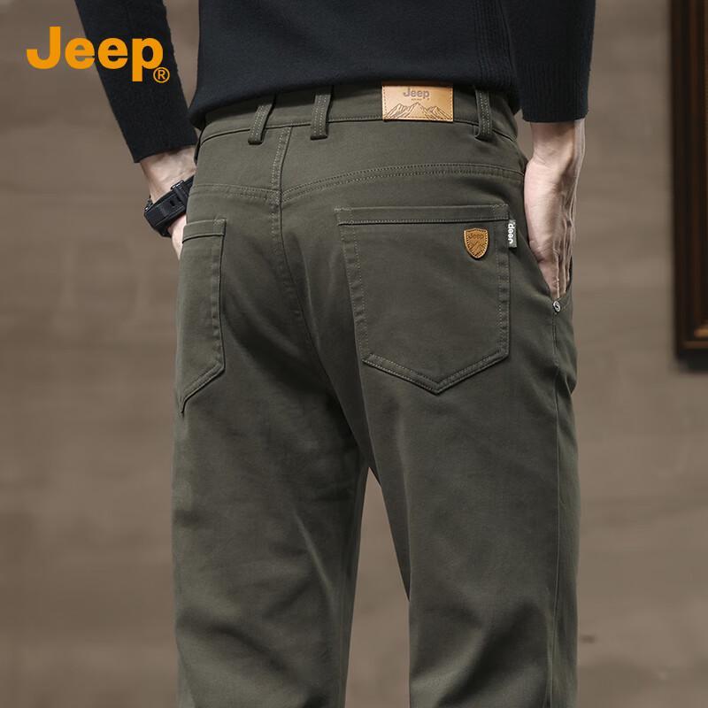 JEEP Men's Premium Smart Casual Straight-Leg Pants