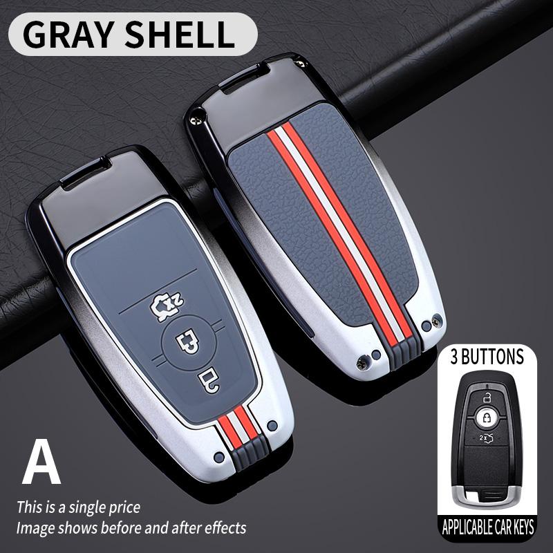 

Zinc Alloy Car Key Cover Protective Shell For Ford Fusion Mondeo Mustang Explorer Edge EcoSport For Lincoln Mondeo MKC MKZ MKX