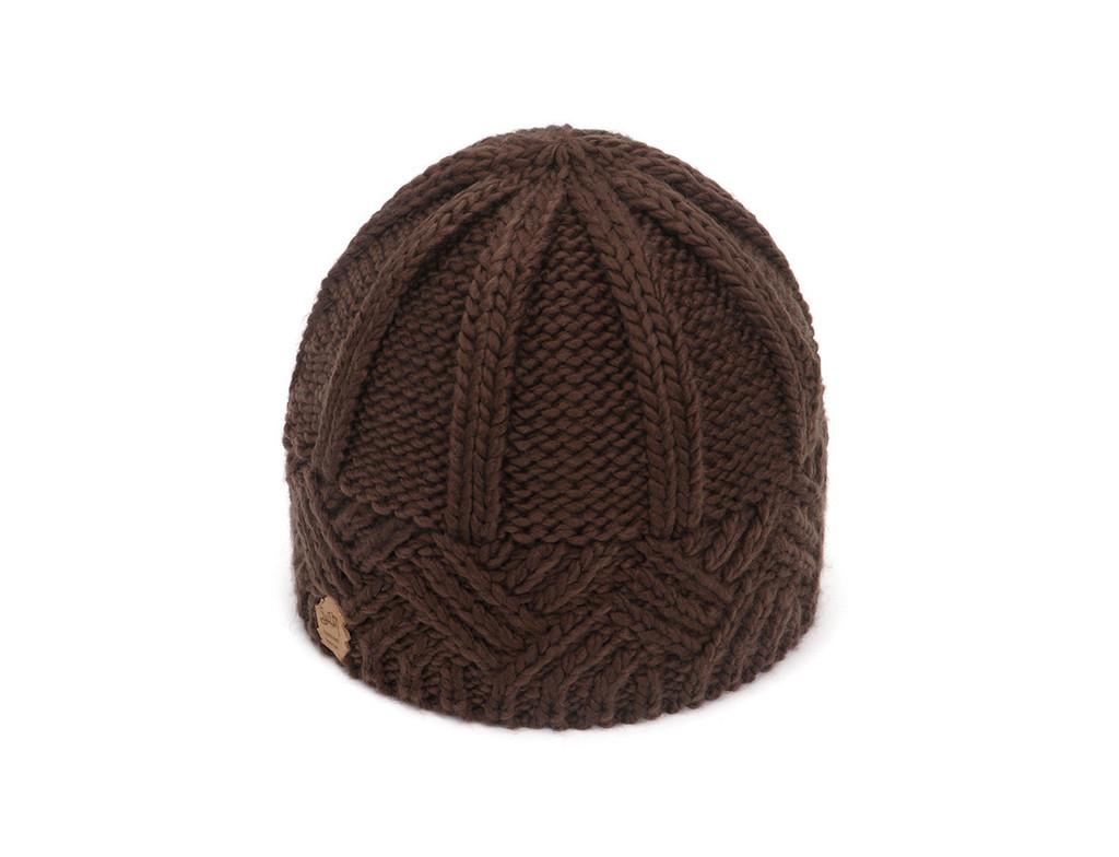 Vintage Geometric Knit Hat For Men And Women With Breathable Acrylic Material For Fall And Winter Wear