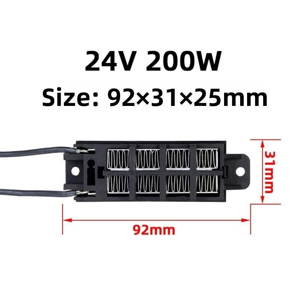Vysoce kvalitní 92*31mm 220V 50W Ohřívač inkubátoru 10 stylů Černý 70W24V Vodivý držák Keramický PTC Elektrický ohřívač
