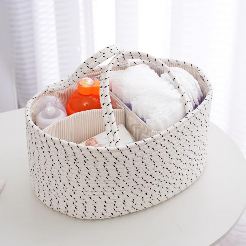 Miflame Baby & Nursery Cotton Rope Storage Basket