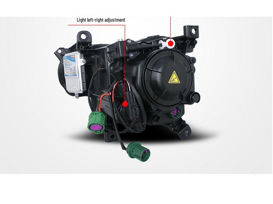 LED Headlight Assembly with Angel Eye DRL for Jeep Cherokee (2014-2018) - Mustang Style