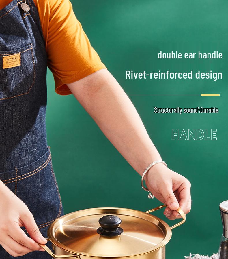 Korean Style Instant Noodle Cooking Pot - Single Serve Ramen Soup Bowl