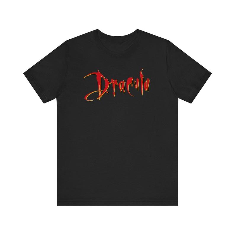 

230 г/м² 100% хлопок Bram Stoker S Dracula Snes ретро-стиль логотип унисекс трикотажная футболка с коротким рукавом XXS чёрный