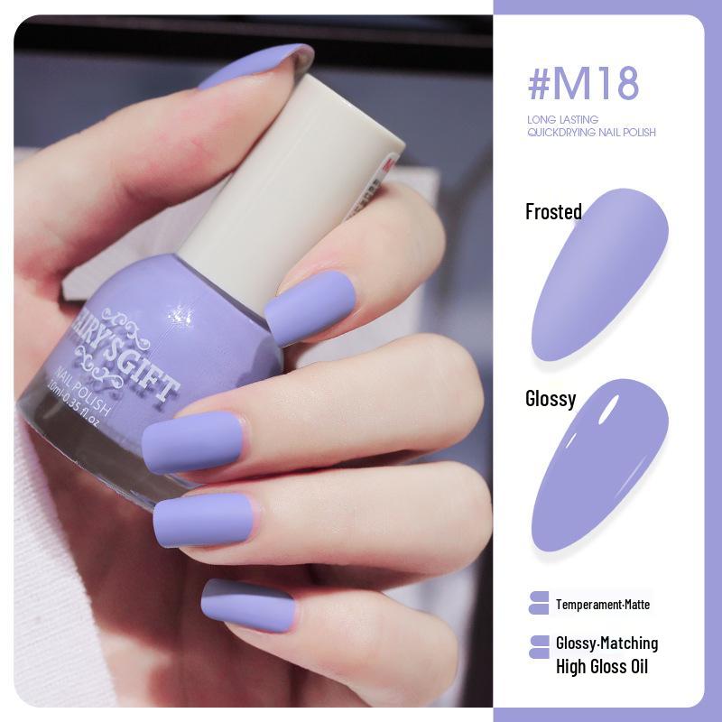 New Matte No-Bake Long-Lasting Peelable Quick-Dry Nail Polish for Nail Art