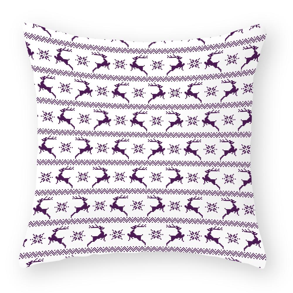 Kissenbezug aus Baumwolle und Leinen Weihnachtskissenbezug Nachttischkissenbezug Feiertagskissenbezug