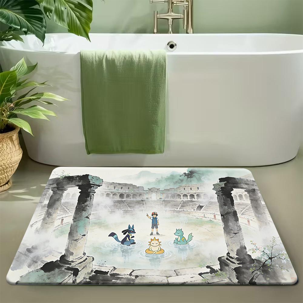 

Pokemon Koraidon vs Miraidon Print Non-Slip Doormat, Absorbent Floor Mat for Home Decor 40cm x 60cm