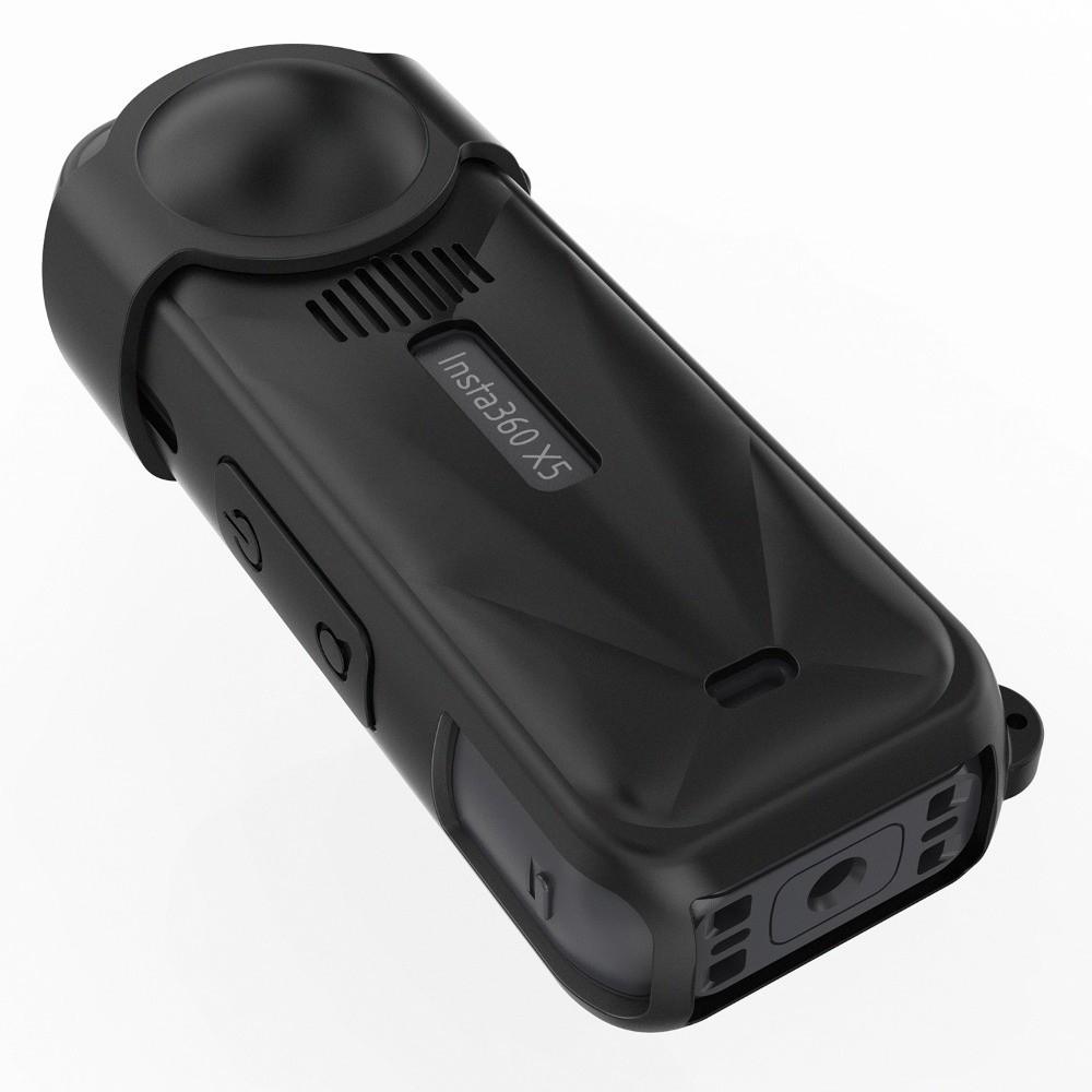 Silicone Action Camera Cover Anti-scratch Lens Protector for Insta 360 X5 for Outdoor Activities